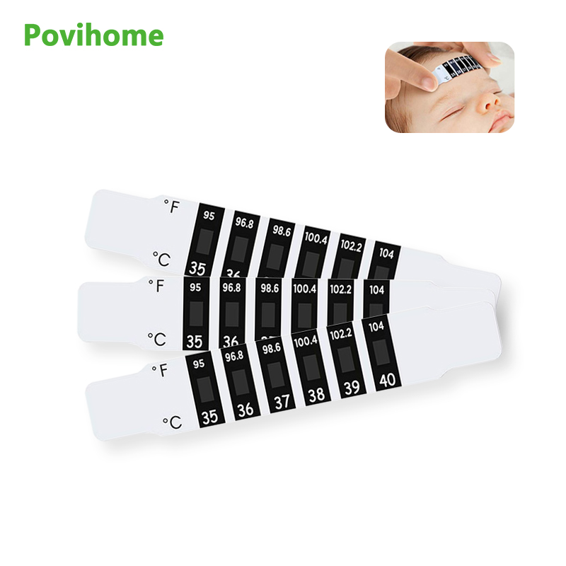Temperature Strip Thermometer - 5 Buah Stiker Pengukur Suhu Dahi