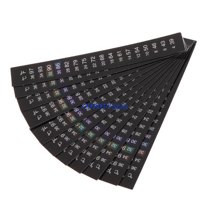 Temperature Strip Thermometer - 367A 10 PCS Betta Stiker Termometer