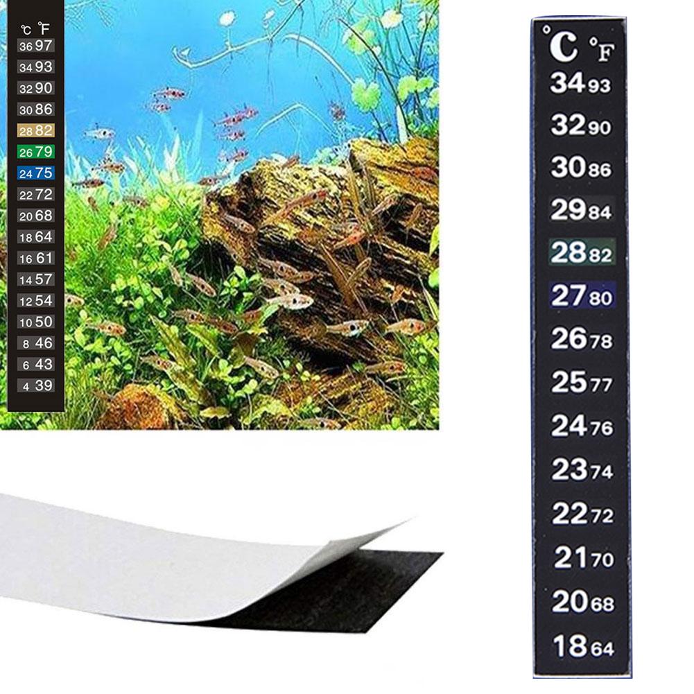 Temperature Strip Thermometer - 1 Buah Termometer Digital Akuarium Rumah,