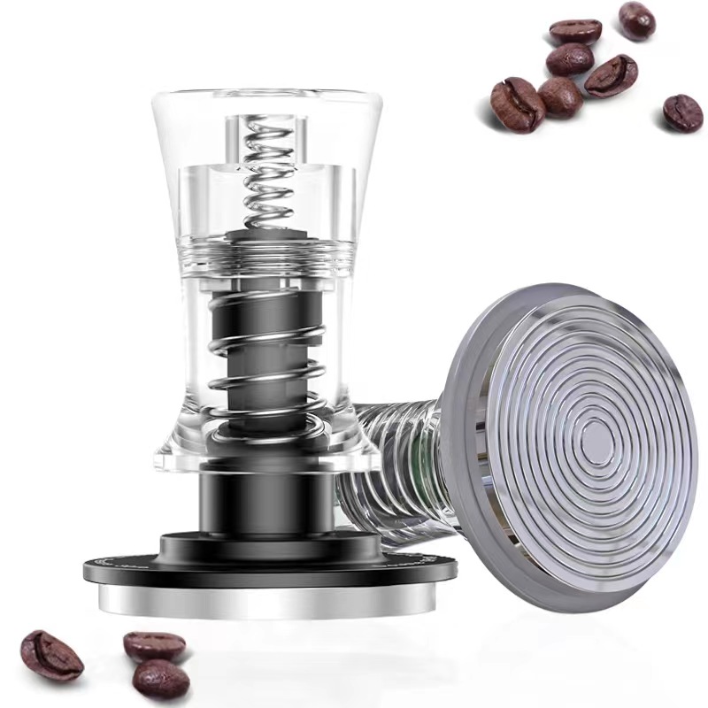 Coffee Equipment Kit - 51/53/54/58MM perata akrilik Double Spring kopi