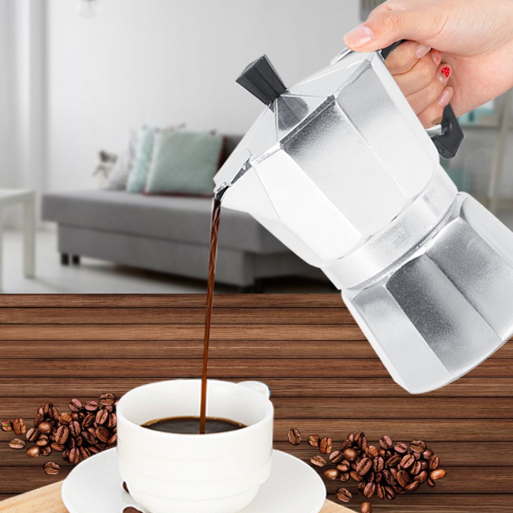 Coffee Equipment For Cafe - Peralatan Pembuatan Kopi Aluminium Moka Pot