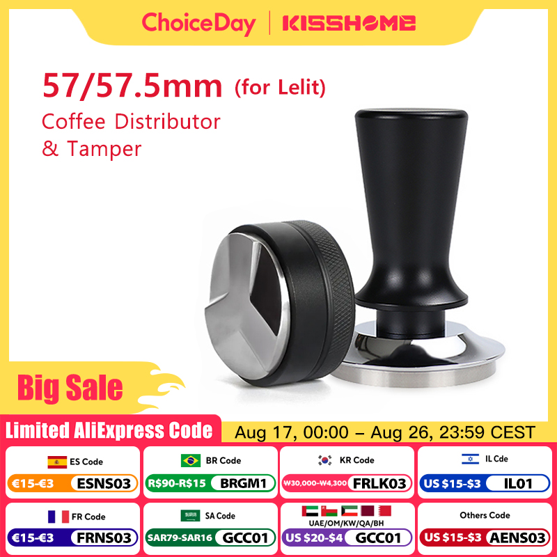 Coffee Equipment Kit - Tamper kopi 57mm 57.5mm, tekanan konstan