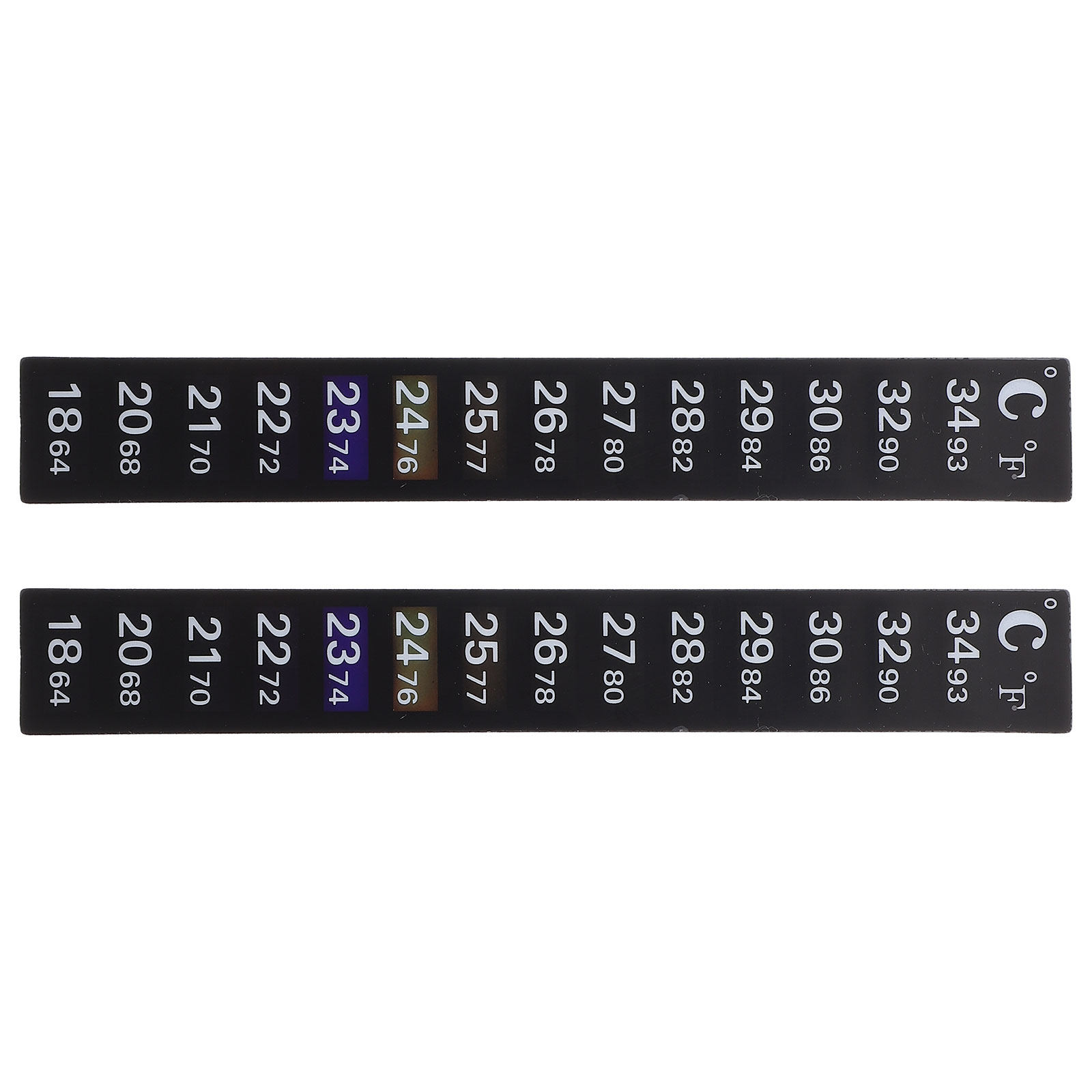 2Pcs Stiker Termometer Akuariu - Temperature Strip Thermometer ulasan dan harga