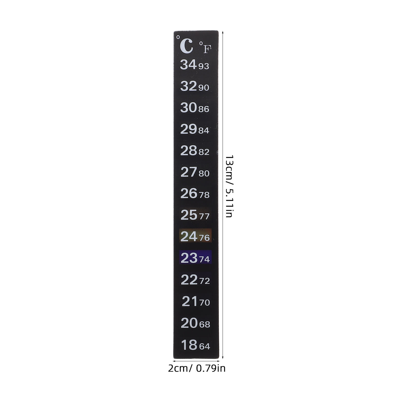 2Pcs Stiker Termometer Akuariu - Temperature Strip Thermometer ulasan dan harga