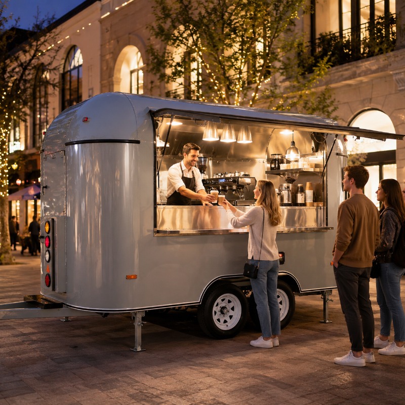 Truk Makanan Keliling dengan D - Coffee Equipment Usa ulasan dan harga