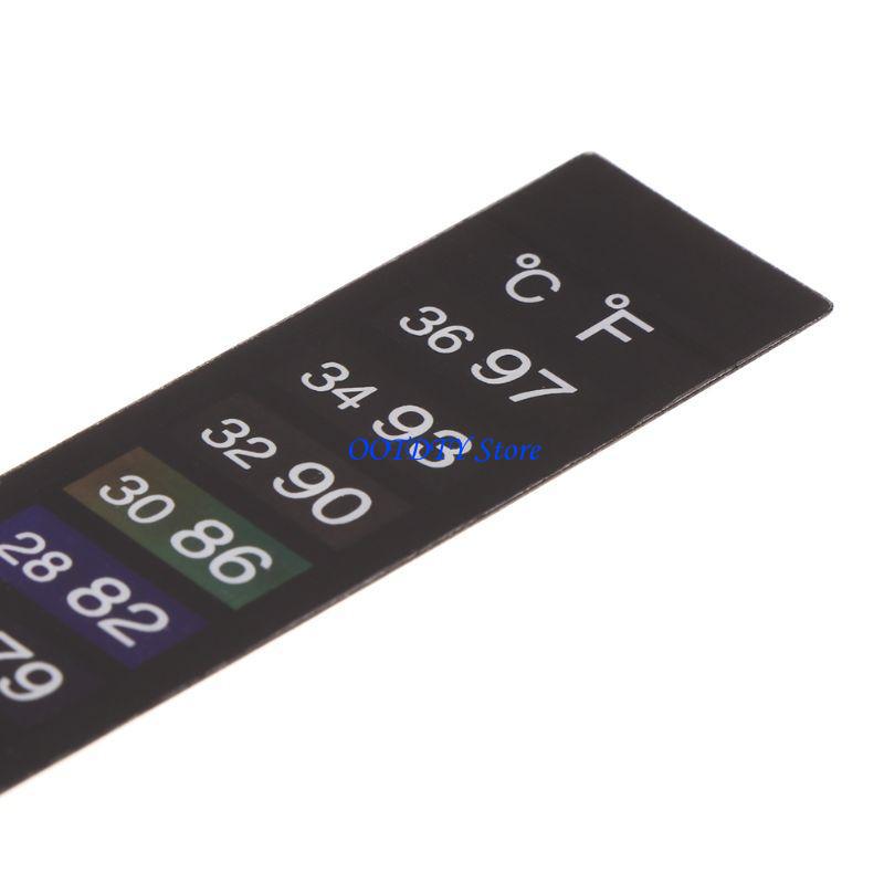 367A 10 PCS Betta Stiker Termo - Temperature Strip Thermometer ulasan dan harga