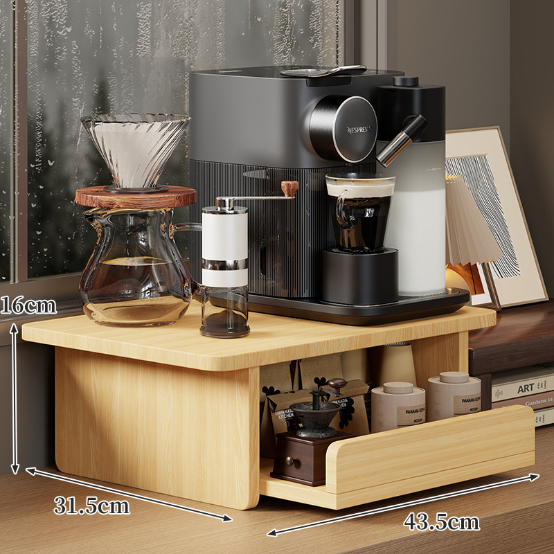 Rak Sudut Kopi Kayu Minimalis  - Coffee Equipment Holder ulasan dan harga