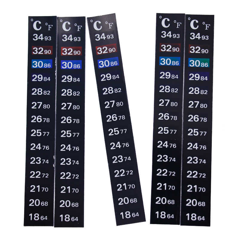 1/2/3/5 Buah/Lot Strip Termome - Temperature Strip Thermometer ulasan dan harga