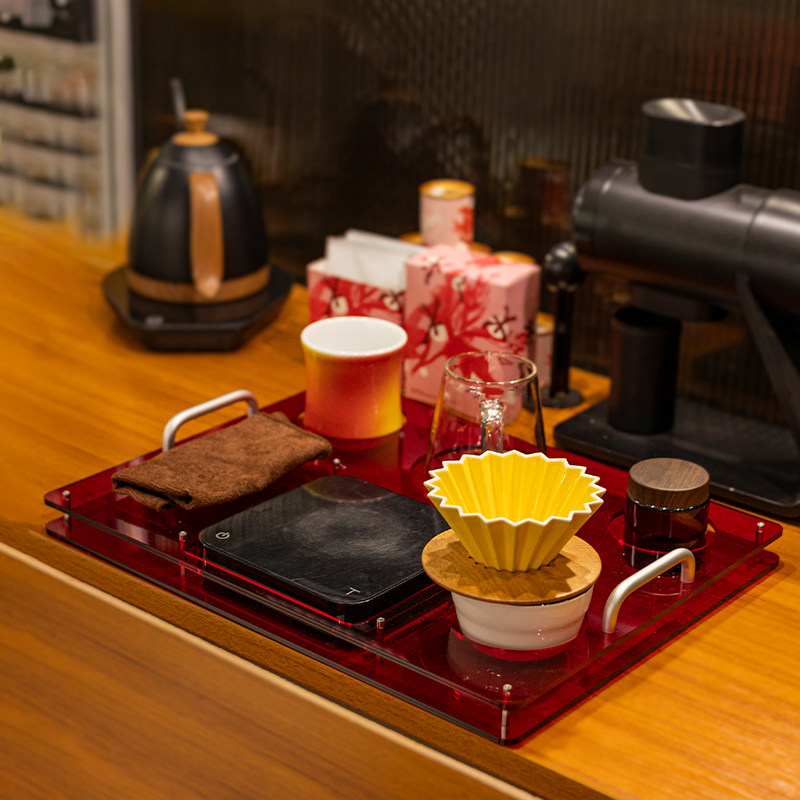 Nampan kopi akrilik, digunakan - Coffee Equipment For Cafe ulasan dan harga