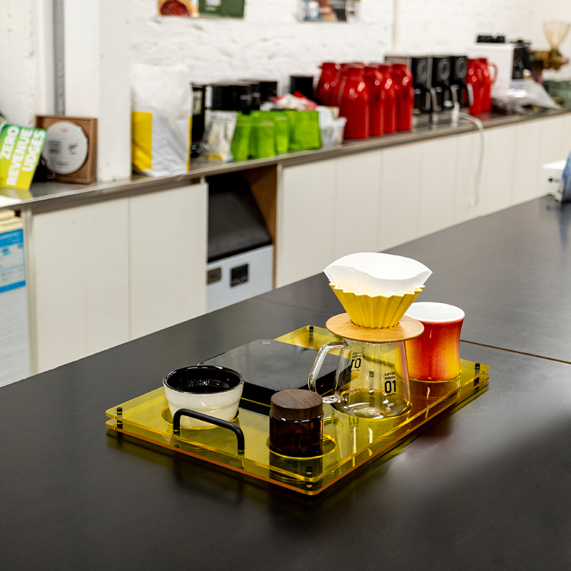Nampan kopi akrilik, digunakan - Coffee Equipment For Cafe ulasan dan harga