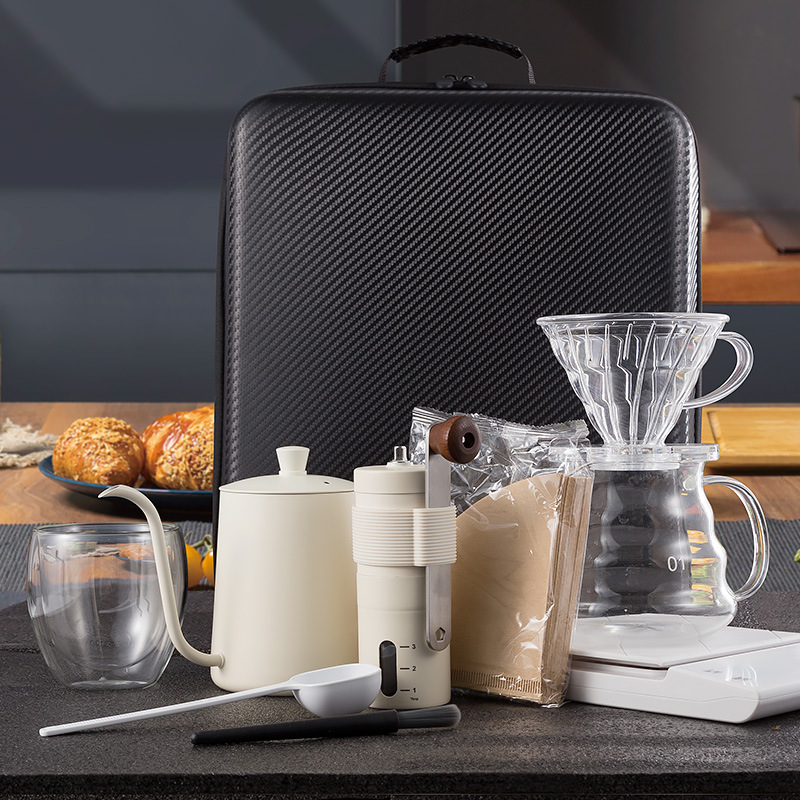 Kombinasi set kopi, penggiling - Coffee Equipment Kit ulasan dan harga